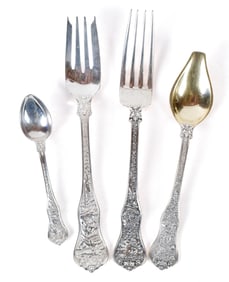 TIFFANY & CO. OLYMPIAN STERLING FLATWARE.