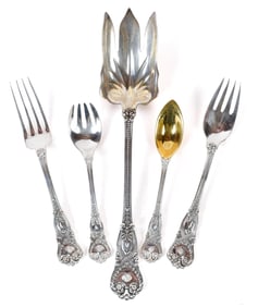 TIFFANY & CO STERLING ST JAMES FLATWARE.