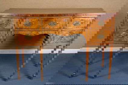 EARLY 19TH C. ENGLISH MAHOGANY SIDEBOARD.