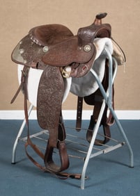 VINTAGE SIMCO WESTERN SADDLE.