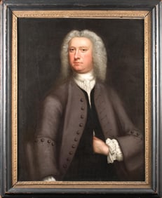 18TH C. AMERICAN SCHOOL OIL, DR. SAMUEL OGDEN.