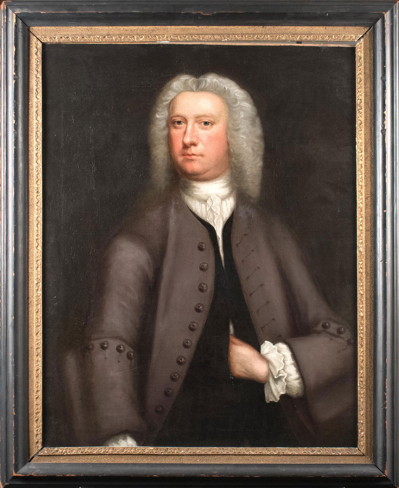 18TH C. AMERICAN SCHOOL OIL, DR. SAMUEL OGDEN. (1 of 7)