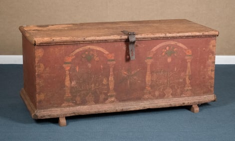 18TH C. DOVETAILED STORAGE BOX.