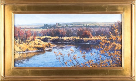 TAYLOR J. LYNDE OIL, AUTUMN POND.