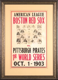 REPRODUCTION 1903 BOSTON RED SOX POSTER.