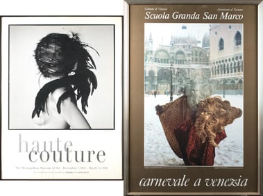 TWO POSTERS, MET AND VENICE.