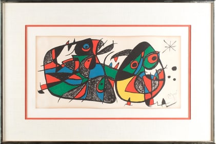 JOAN MIRO PRINT, ABSTRACT.