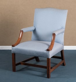 18TH C. LOLLING CHAIR.