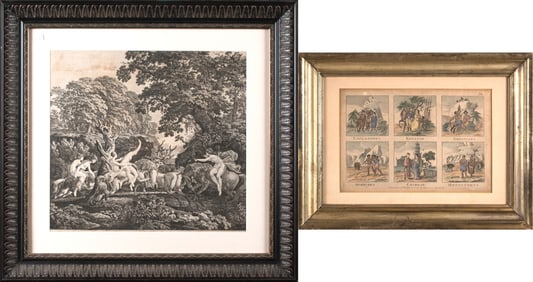 TWO 19TH C. ENGRAVINGS.