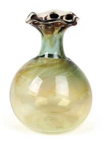 PAEDRA BRAMHALL BLOWN GLASS VASE.