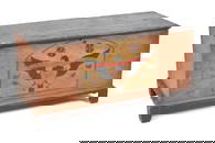 ANTIQUE AMERICAN PATRIOTIC BLANKET CHEST.