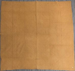 19TH C. LINSEY WOOLSEY COVERLET.