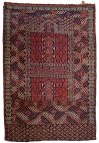ANTIQUE TEKKE ENSI ORIENTAL RUG.