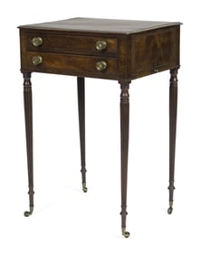 FINE FEDERAL BOSTON SEWING STAND.