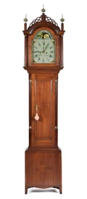 19TH C. ABEL HUTCHINS TALL CLOCK.