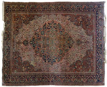 ANTIQUE PERSIAN ROOM SIZE RUG.