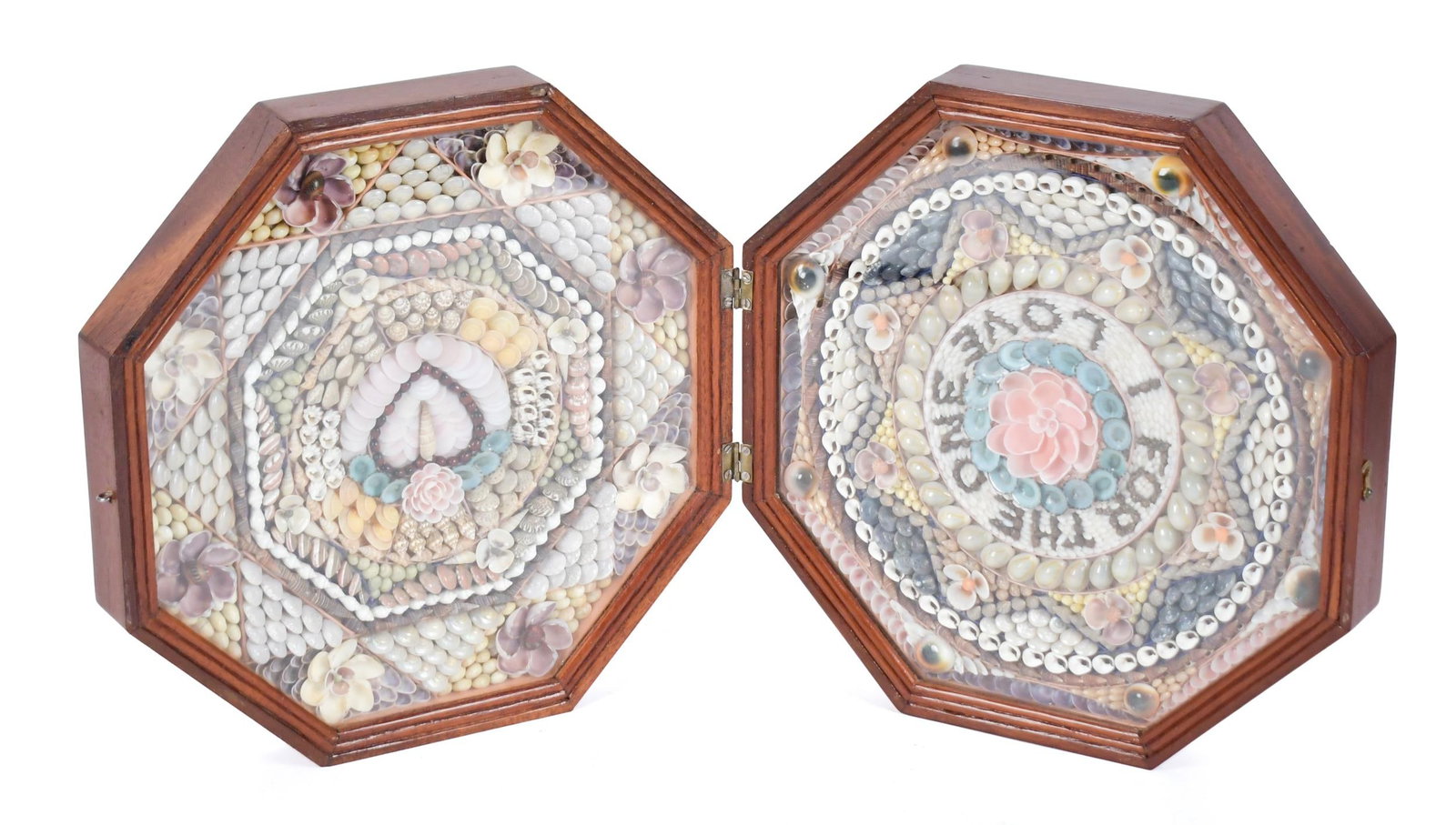 20TH C. DOUBLE SIDED SAILORS VALENTINE. (1 of 11)