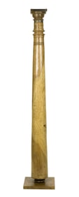 GOOD TURNED APPLEWOOD COLUMN.