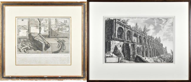 TWO PIRANESI ENGRAVINGS.