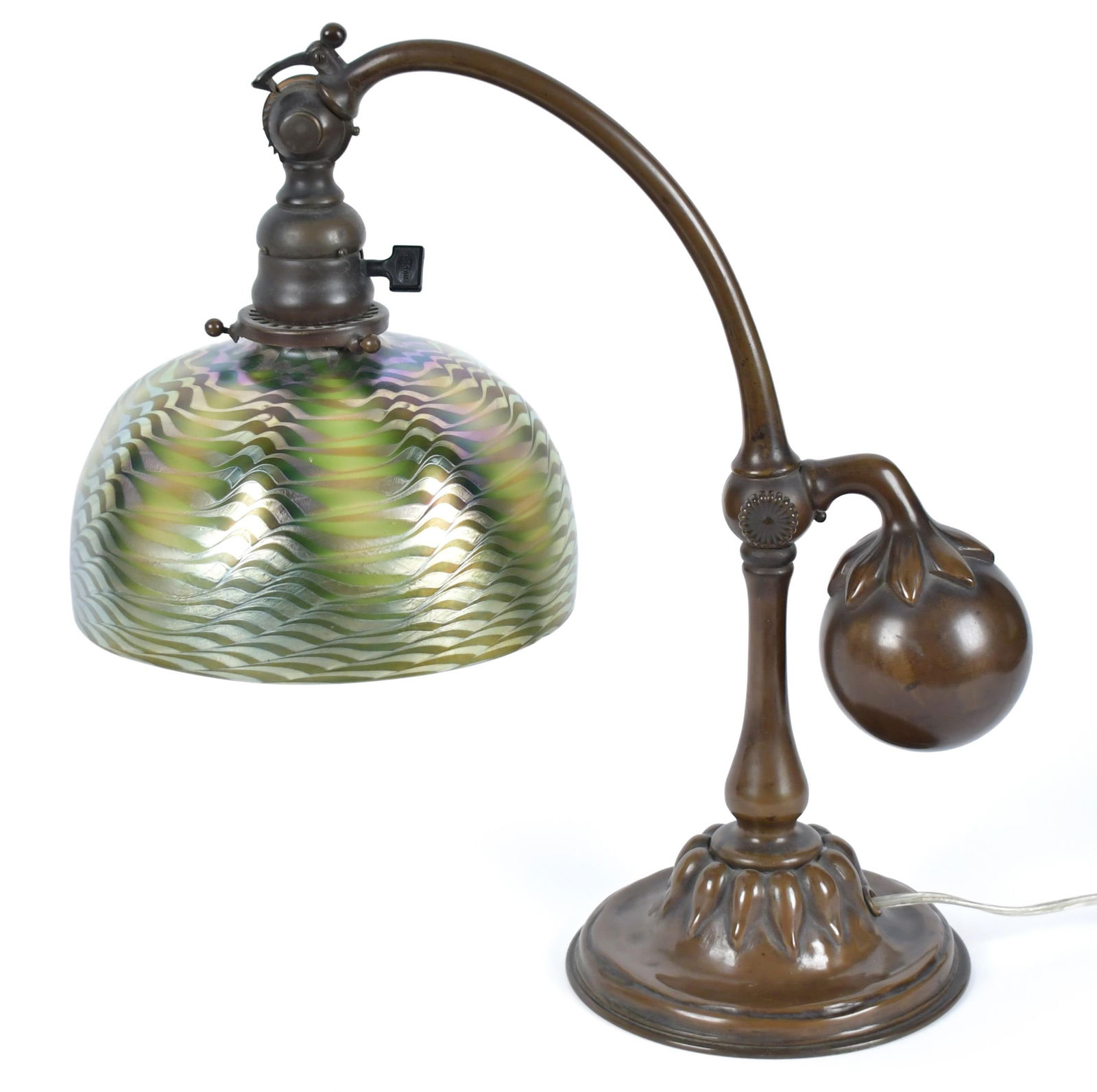 TIFFANY STUDIOS COUNTERBALANCE LAMP. (1 of 14)