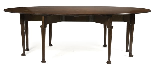 ANTIQUE MAHOGANY WAKE TABLE.