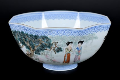 CHINESE REPUBLIC PERIOD EGGSHELL PORCELAIN BOWL.