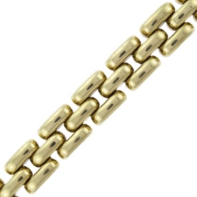 VINTAGE RETRO STYLE 14K GOLD LINK BRACELET.