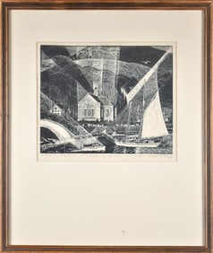 CARROLL THAYER BERRY WOODBLOCK, CAMDEN LIBRARY, ME.