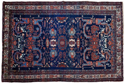 ANTIQUE ORIENTAL SCATTER RUG.