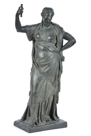 ANTIQUE BRONZE, GODDESS JUNO.