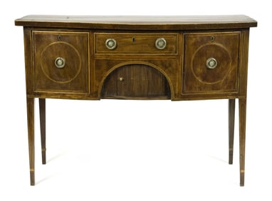 19TH C. ENGLISH REGENCY DIMINUTIVE SIDEBOARD.