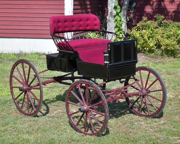 19TH C. PONY BUGGY, RESTORED.
