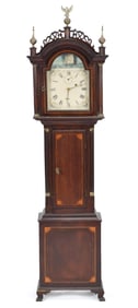 ANTIQUE FEDERAL STYLE DWARF CLOCK.