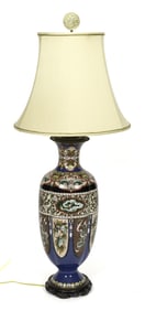 ANTIQUE CLOISONNÉ TABLE LAMP.