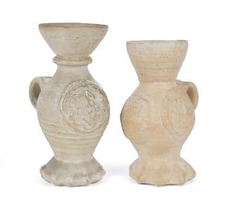 TWO 16TH C. GERMAN FUNNEL CUPS.