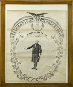 GILMAN RUSSELL DECLARATION OF INDEPENDENCE ENGRAVING.