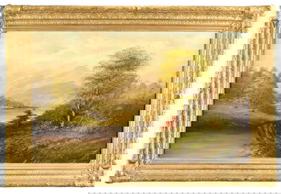 19TH C. HUDSON RIVER SCHOOL OIL.