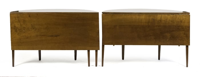 A 19TH C. TWO PART AMERICAN CHERRY BANQUET TABLE.