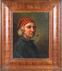 CHARLES GRANT BEAUREGARD PORTRAIT OF A MAN SMOKING.