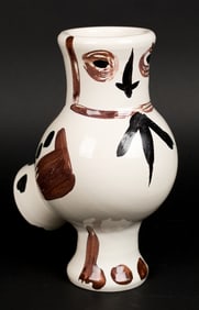 PABLO PICASSO MADOURA OWL PITCHER.