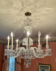 VINTAGE BACCARAT CRYSTAL CHANDELIER.