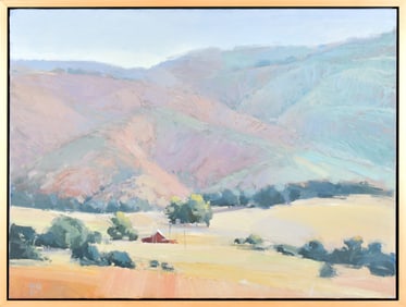 KEN AUSTER LARGE OIL LANDSCAPE, CARMEL VALLEY