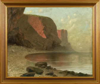 WILLIAM H. WEISMAN OIL, COASTAL VIEW.