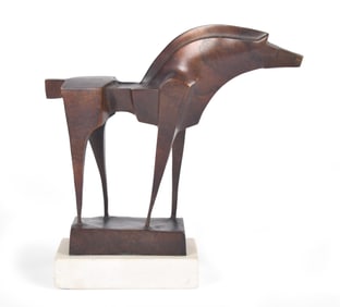 WAYNE SALGE BRONZE HORSE SCULPTURE.