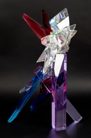 GRANT MILLER GLASS CRYSTALLINE SCULPTURE.