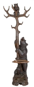 ANTIQUE BLACK FOREST HALL TREE.