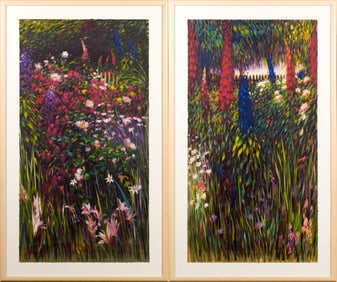 PR. GREG SINGLEY SERIGRAPHS, SUMMER GARDEN.