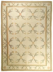 VINTAGE ARTS & CRAFTS KILIM ROOM SIZE RUG.