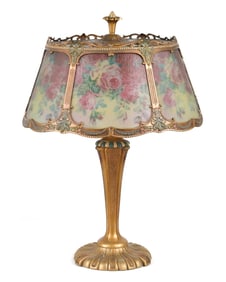 ANTIQUE TABLE LAMP, ATTRIB. PAIRPOINT.