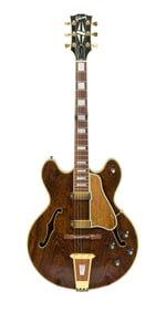 RARE 1969 GIBSON CREST GOLD GUITAR WITH CASE.